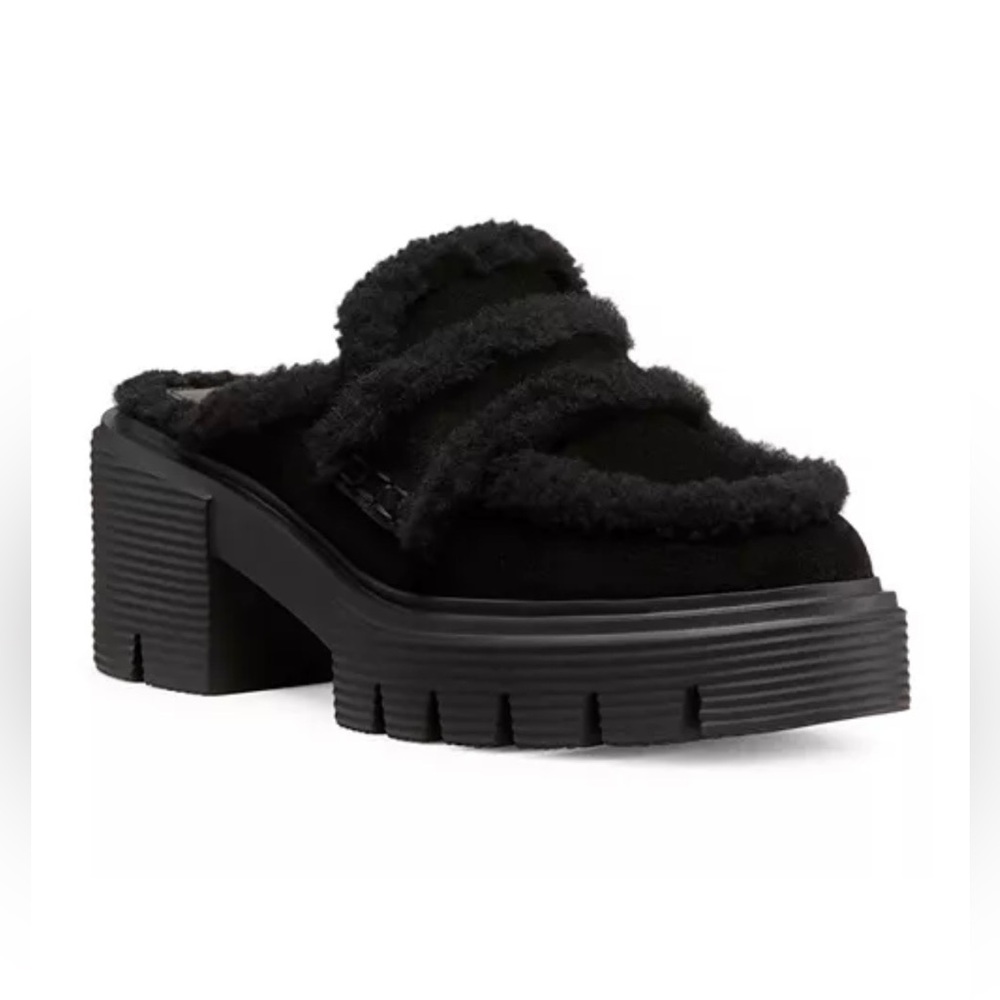 Stuart Weitzman Shearling Mules